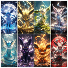 Load image into Gallery viewer, Pokemon Eevee -  Diamond Painting - 30*55cm
