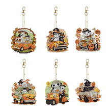 Load image into Gallery viewer, 6/5Pcs/Set-Animal-Double Side Drill-Diamond Keychain
