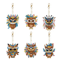 Load image into Gallery viewer, 6/5Pcs/Set-Animal-Double Side Drill-Diamond Keychain
