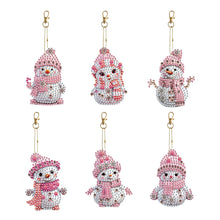 Load image into Gallery viewer, 6/5Pcs/Set-Animal-Double Side Drill-Diamond Keychain
