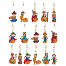 Load image into Gallery viewer, 12/16Pcs/Set-Animal-Double Side Drill-Diamond Keychain
