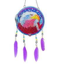 Load image into Gallery viewer, Animal-Feather Wind Chime Acrylic Diamond Pendant
