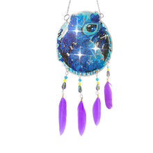 Load image into Gallery viewer, Animal-Feather Wind Chime Acrylic Diamond Pendant
