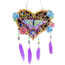 Load image into Gallery viewer, Animal-Feather Wind Chime Acrylic Diamond Pendant
