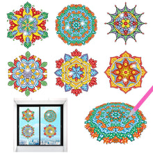 Load image into Gallery viewer, 6Pcs/Set-Mandala-Diamond Glass Sticker
