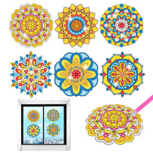 Load image into Gallery viewer, 6Pcs/Set-Mandala-Diamond Glass Sticker
