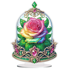 Load image into Gallery viewer, Rose Crystal Box-Single Side Drill-Acrylic Diamond Desktop Ornament
