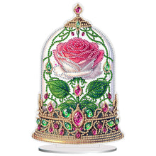 Load image into Gallery viewer, Rose Crystal Box-Single Side Drill-Acrylic Diamond Desktop Ornament
