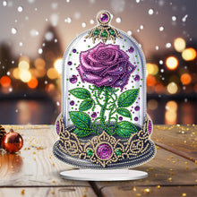 Load image into Gallery viewer, Rose Crystal Box-Single Side Drill-Acrylic Diamond Desktop Ornament
