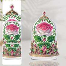 Load image into Gallery viewer, Rose Crystal Box-Single Side Drill-Acrylic Diamond Desktop Ornament
