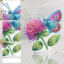 Load image into Gallery viewer, Flower Butterfly-Single Side Drill-Acrylic Diamond Desktop Ornament
