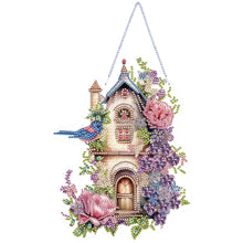 Load image into Gallery viewer, Flower Birdcage-Acrylic Single Side Diamond Pendant
