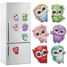 Load image into Gallery viewer, 6/7Pcs/Set-Butterfly/Owl-Diamond Painting Magnet Refrigerator
