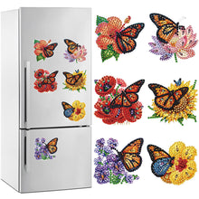 Load image into Gallery viewer, 6/7Pcs/Set-Butterfly/Owl-Diamond Painting Magnet Refrigerator
