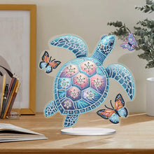 Load image into Gallery viewer, Sea Turtle-Single Side Drill-Acrylic Diamond Desktop Ornament
