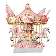 Load image into Gallery viewer, Flower Carousel-Single Side Drill-Acrylic Diamond Desktop Ornament
