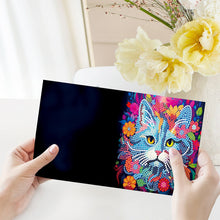 Load image into Gallery viewer, 8Pcs/Set-Cat dog-Diamond Greeting Cards
