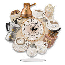 Load image into Gallery viewer, 5D DIY Special Shape Diamond Painting Desk Ornament Handmade Clock Kit
