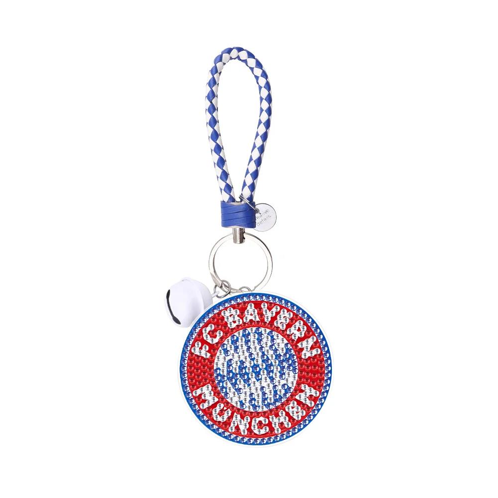 1pcs football Bayern Munich double-sided - DIY craft keychain