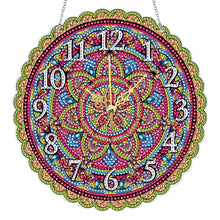 Load image into Gallery viewer, Mandala-Crystal Diamond Clock
