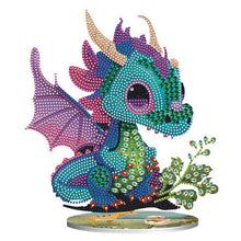 Load image into Gallery viewer, Dragon-Single Side Drill-Diamond Desktop Ornament
