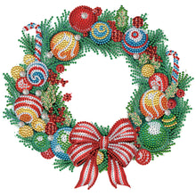 Load image into Gallery viewer, Christmas Wreath-Partial Special Diamond Painting-30x30cm
