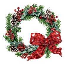 Load image into Gallery viewer, Christmas Wreath-Partial Special Diamond Painting-30x30cm
