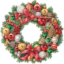 Load image into Gallery viewer, Christmas Wreath-Partial Special Diamond Painting-30x30cm
