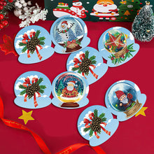 Load image into Gallery viewer, 10Pcs/Set Christmas Crystal Ball-Diamond Greeting Cards
