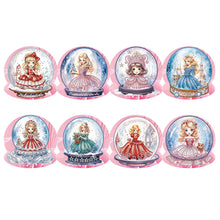 Load image into Gallery viewer, 8Pcs/Set Snowman Princess-Diamond Greeting Cards
