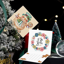 Load image into Gallery viewer, 5Pcs/Set Christmas Gingerbread Man-Diamond Greeting Cards
