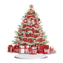 Load image into Gallery viewer, Christmas Tree-Single Side Drill-Wooden Diamond Desktop Ornament
