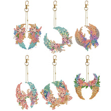 Load image into Gallery viewer, 6Pcs/Set Flower/Animal-Double Side Drill-Diamond Keychain
