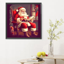 Load image into Gallery viewer, Santa Claus-Full Round Diamond Painting-30x30cm
