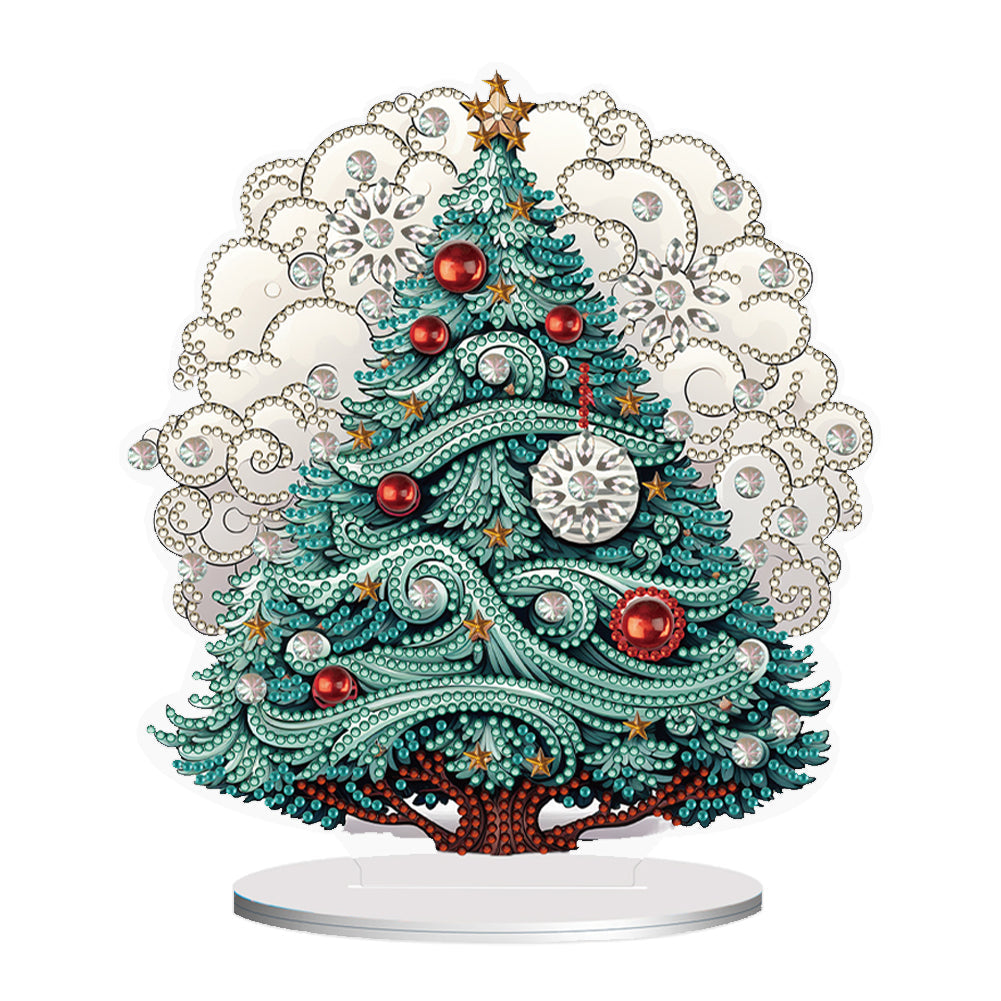 Christmas-Single Side Drill-Diamond Desktop Ornament