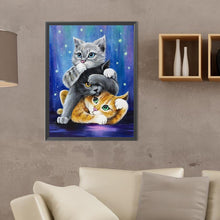 Load image into Gallery viewer, Cat-Full Round Diamond Painting-30x40cm
