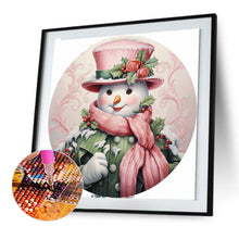 Load image into Gallery viewer, Christmas Snowman-Full Round Diamond Painting-30x30cm
