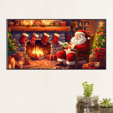 Load image into Gallery viewer, Santa Claus-Full Round Diamond Painting-60x30cm-Large Size
