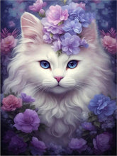 Load image into Gallery viewer, Cat-Full Round Diamond Painting-30x40cm
