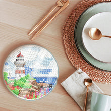 Load image into Gallery viewer, 6Pcs/Set-Lighthouse-Acrylic Waterproof Diamond Coaster
