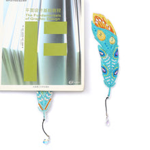 Load image into Gallery viewer, DIY Diamond Painting-Feather Bookmark
