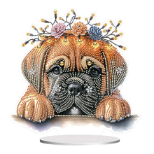 Load image into Gallery viewer, Dog-Single Side Drill-Diamond Desktop Ornament
