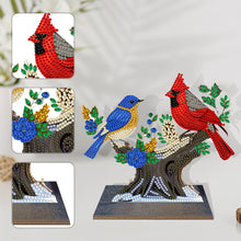 Load image into Gallery viewer, Bird-Single Side Drill-Wooden Diamond Desktop Ornament
