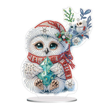 Load image into Gallery viewer, Owl-Single Side Drill-Acrylic Diamond Desktop Ornament
