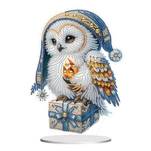 Load image into Gallery viewer, Owl-Single Side Drill-Acrylic Diamond Desktop Ornament
