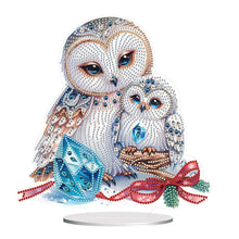 Load image into Gallery viewer, Owl-Single Side Drill-Acrylic Diamond Desktop Ornament
