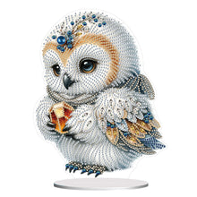 Load image into Gallery viewer, Owl-Single Side Drill-Acrylic Diamond Desktop Ornament
