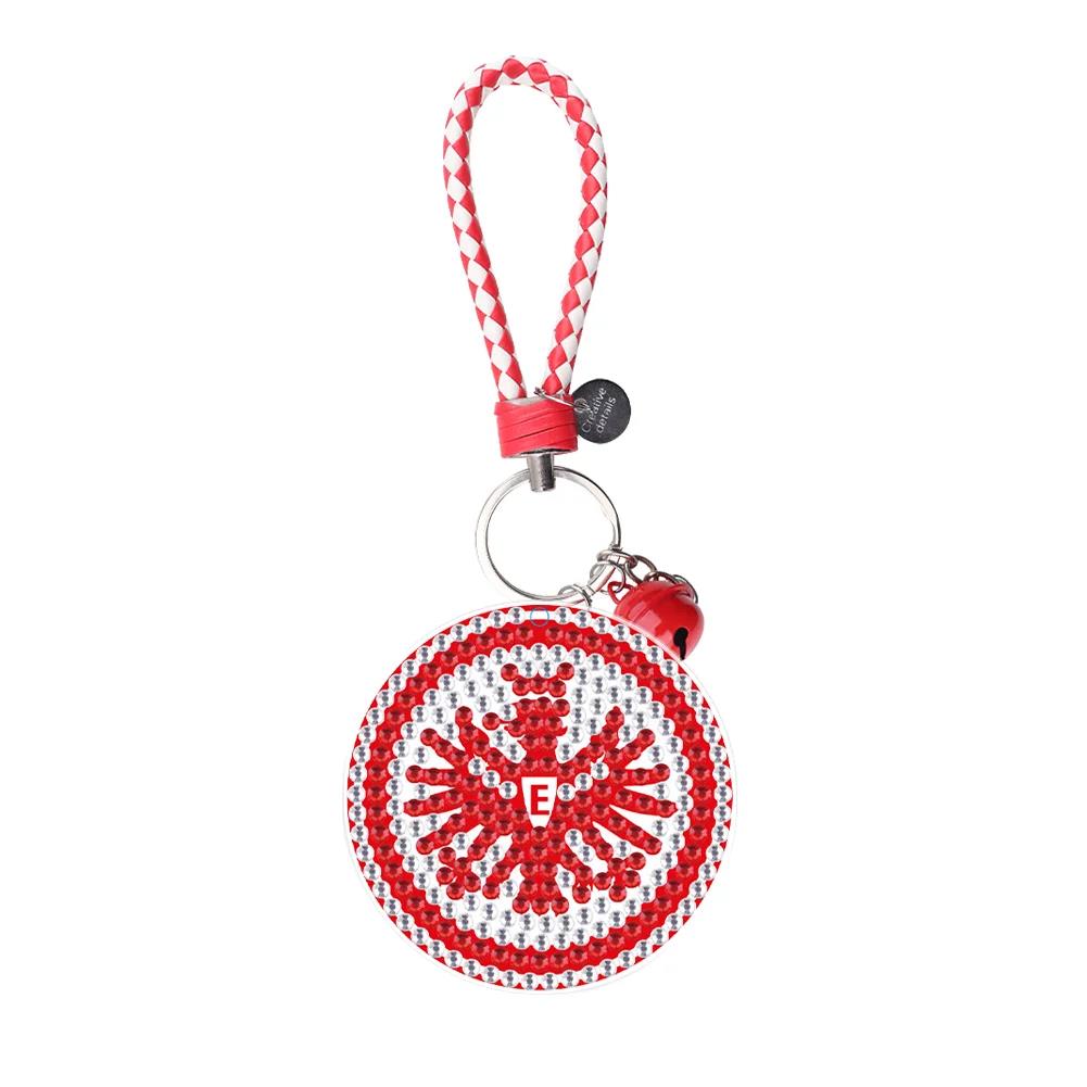 1pcs football Eintracht Frankfurt double-sided DIY handicraft keychain