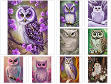 Load image into Gallery viewer, Owl-Full Round Diamond Painting-30x40cm
