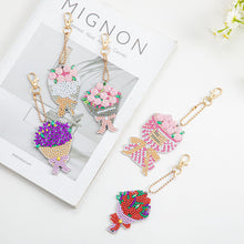 Load image into Gallery viewer, 5pcs/set Flower DIY Keychain
